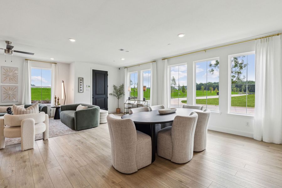 Furnished interior in a model home at Painted Tree - Woodland District in McKinney (Image 8).