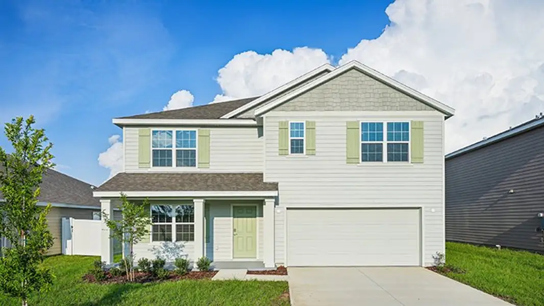 Front exterior of a home in the Briarwood community, located in Alachua, FL (Image 1).