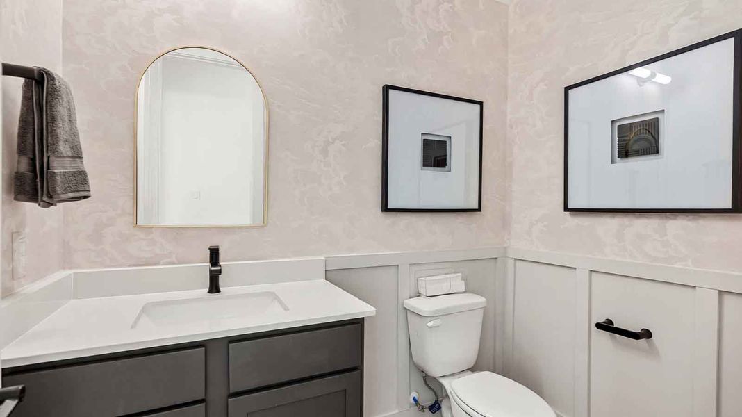 Furnished interior in a model home at Friendswood Trails in Friendswood (Image 20).