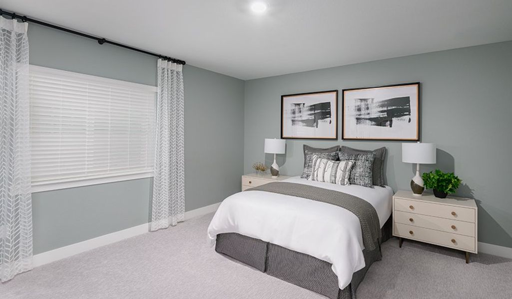 Furnished interior in a model home at Chateau at the Meadows in Castle Rock (Image 25).