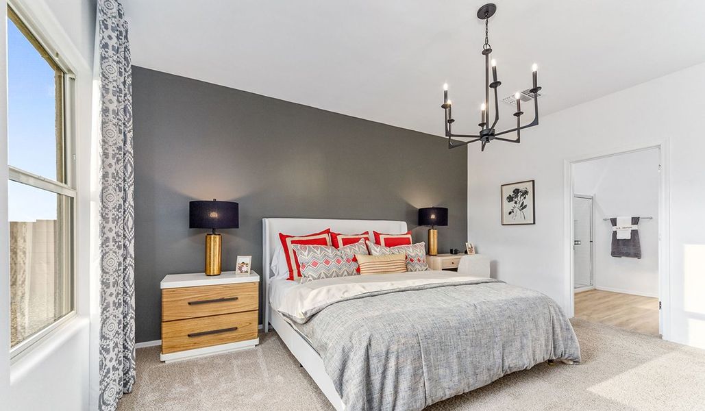 Furnished interior in a model home at Saguaro Bloom in Marana (Image 81).