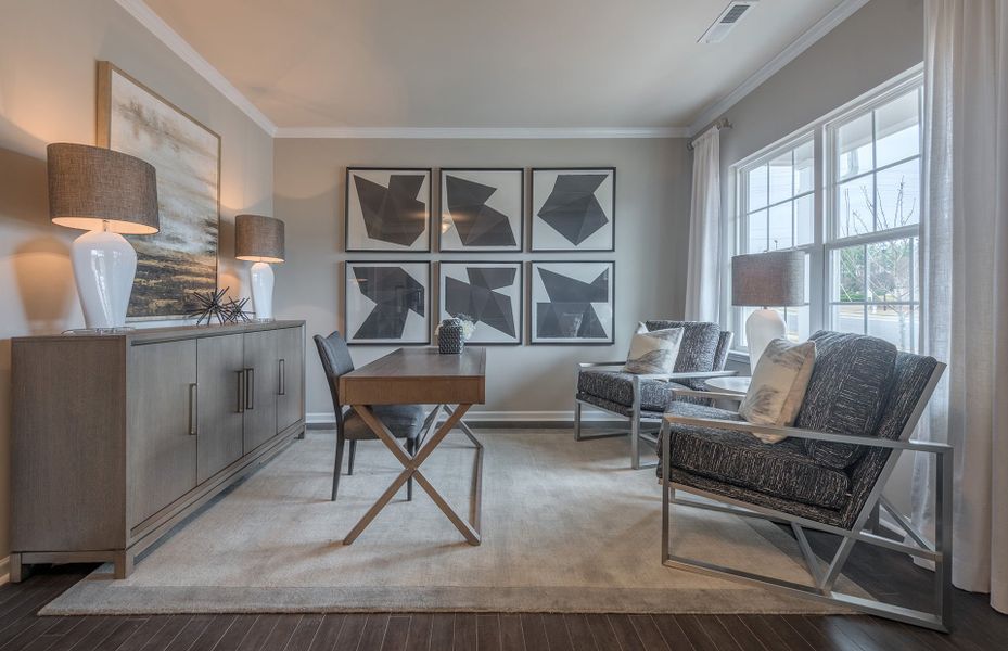 New Home Design at Hamlet at Carothers Crossing Floor Plan Hampton Flex Space