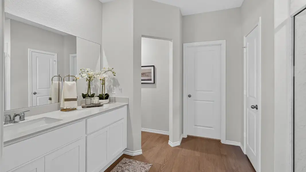 Furnished interior in a model home at Boardwalk in Lancaster (Image 9).