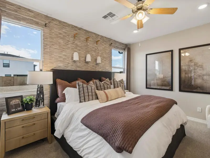 Furnished interior in a model home at Senator Cottages in Prescott (Image 4).