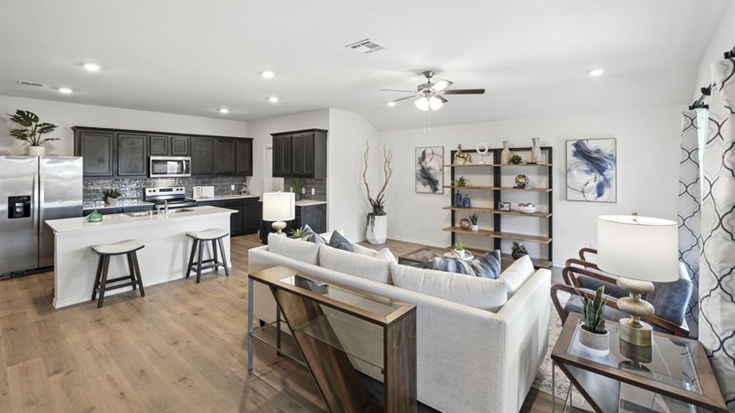 Furnished interior in a model home at Waverly Estates in Josephine (Image 21). Furnished interior in a model home at Waverly Estates in Josephine (Image 21).