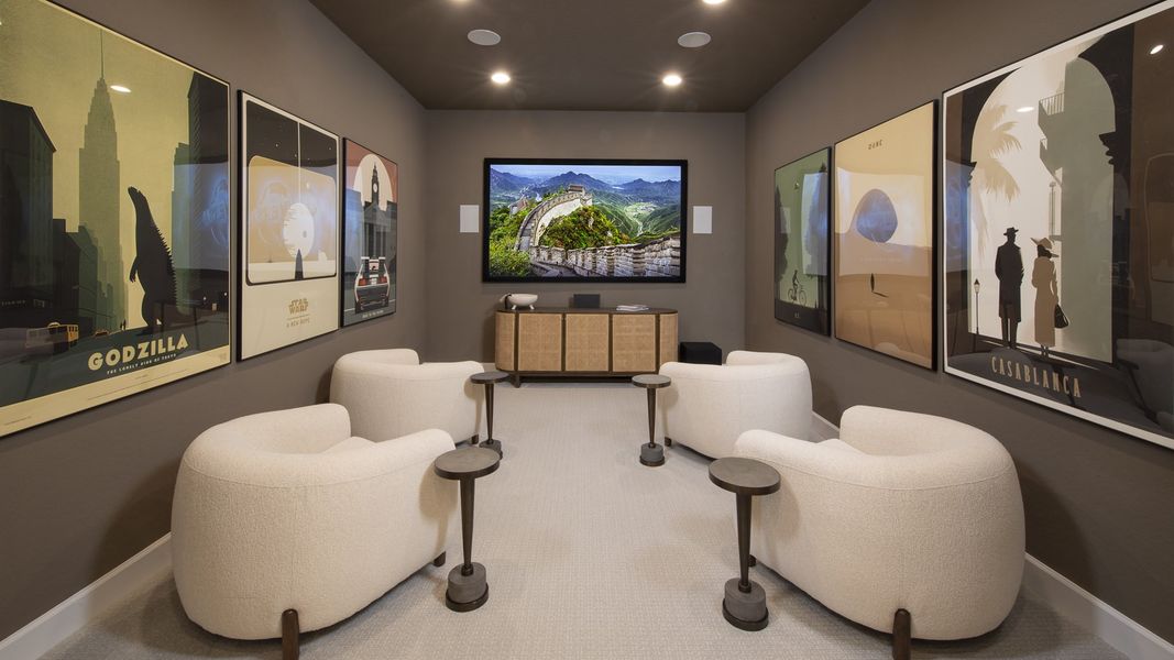 Furnished interior in a model home at Flat Creek 60' in Castroville (Image 13).