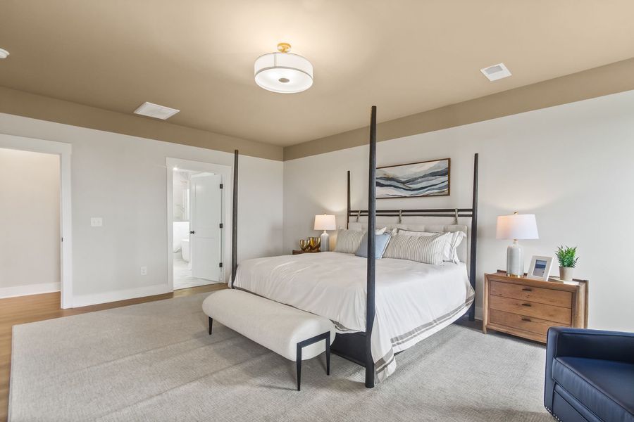 Furnished interior in a model home at Parkers Summit in Greer (Image 16).