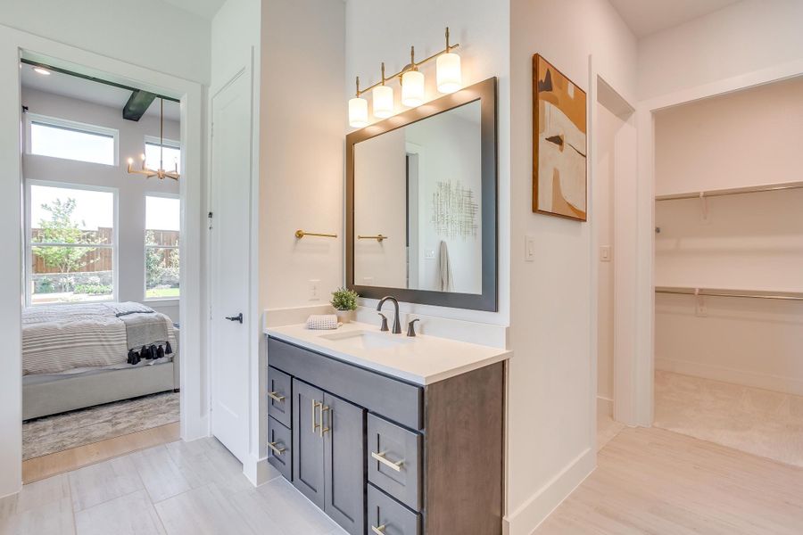 Furnished interior in a model home at Ten Mile Creek in Celina (Image 73).