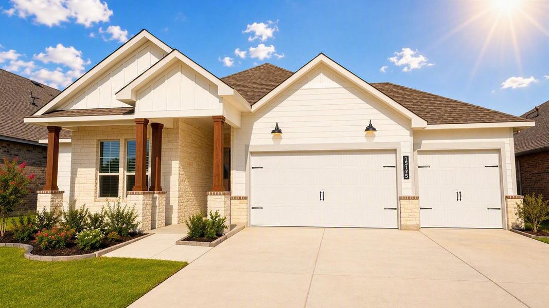 Front exterior of a home in the Wellborn Settlement community, located in College Station, TX (Image 4). Front exterior of a home in the Wellborn Settlement community, located in College Station, TX (Image 4).