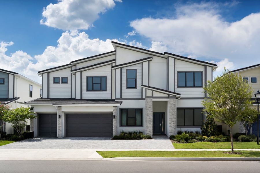 Front exterior of a home in the Elevated at Sonoma Resort community, located in Kissimmee, FL (Image 3).