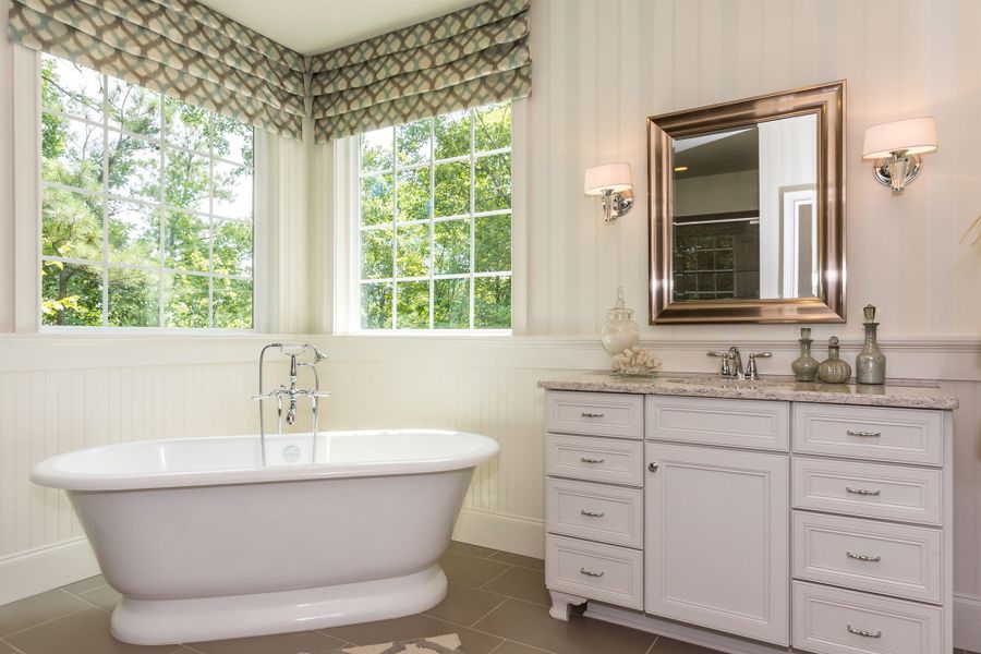 Furnished interior in a model home at Holly Springs – 12 Oaks - Robuck Homes in Garner (Image 10). Furnished interior in a model home at Holly Springs – 12 Oaks - Robuck Homes in Garner (Image 10).