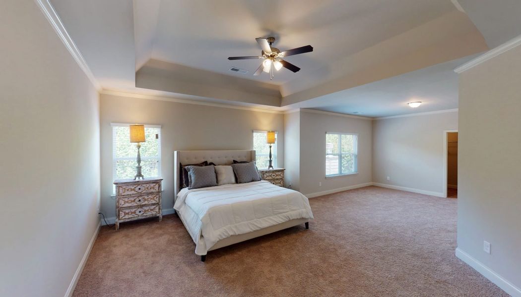 Furnished interior in a model home at Cove Lake Estates in Conley (Image 18).