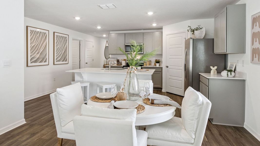 Furnished interior in a model home at Leoma's Landing in Lake Wales (Image 17).
