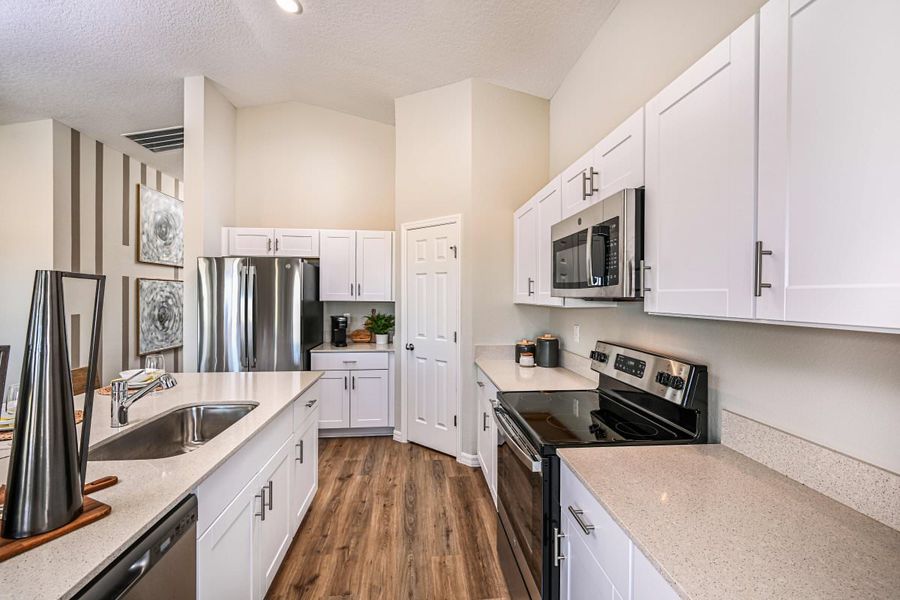 Furnished interior in a model home at Scenic Terrace in Lake Hamilton (Image 7).
