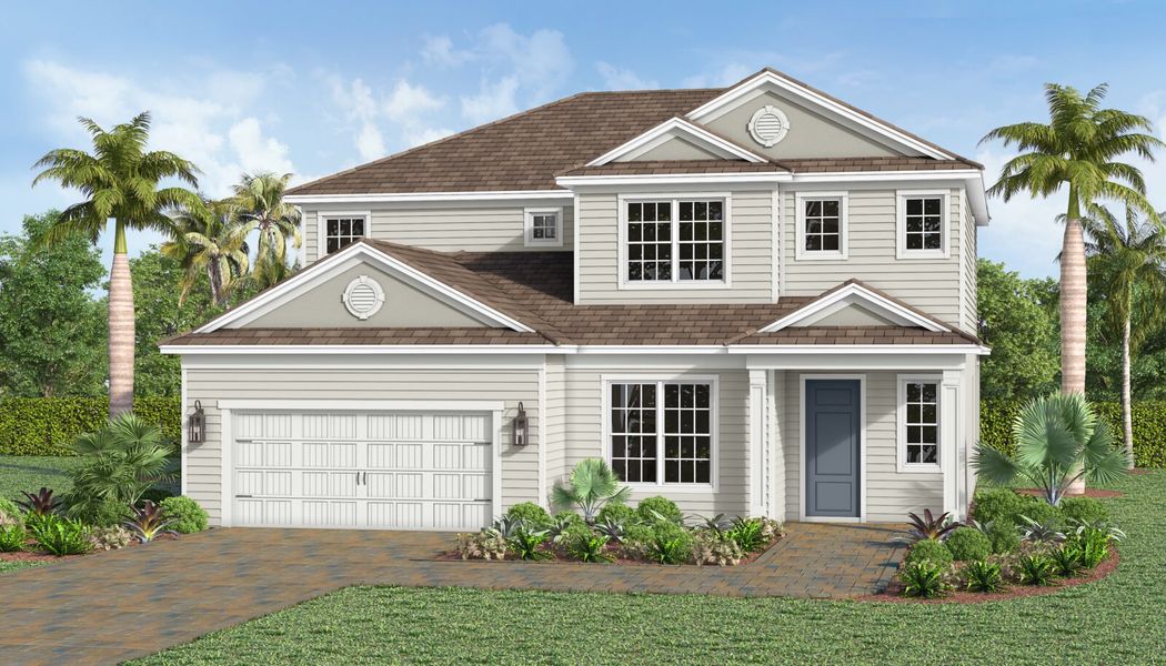 Front exterior of a home in the Kingston community, located in Estero, FL (Image 11).