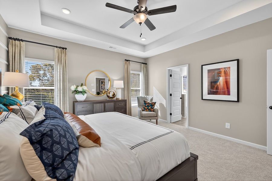 Furnished interior in a model home at Stonebridge North in Macon (Image 50).
