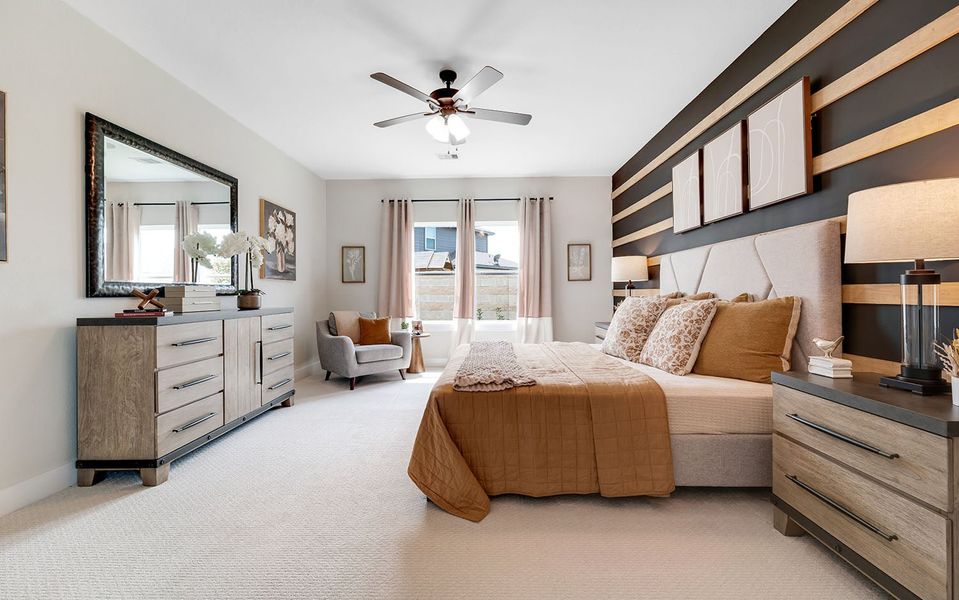 Furnished interior in a model home at River Ranch Meadows in Dayton (Image 48). Furnished interior in a model home at River Ranch Meadows in Dayton (Image 48).