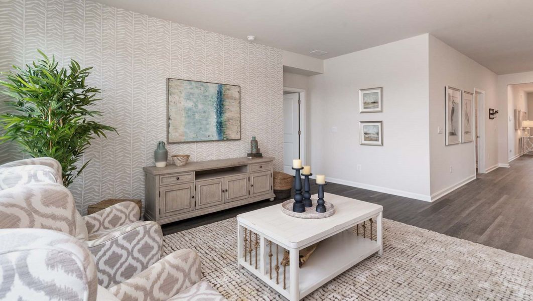 Furnished interior in a model home at Meadowview Plantation in Sumter (Image 9). Furnished interior in a model home at Meadowview Plantation in Sumter (Image 9).