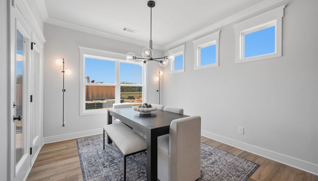 Furnished interior in a model home at Garland Meadows in Cartersville (Image 30).