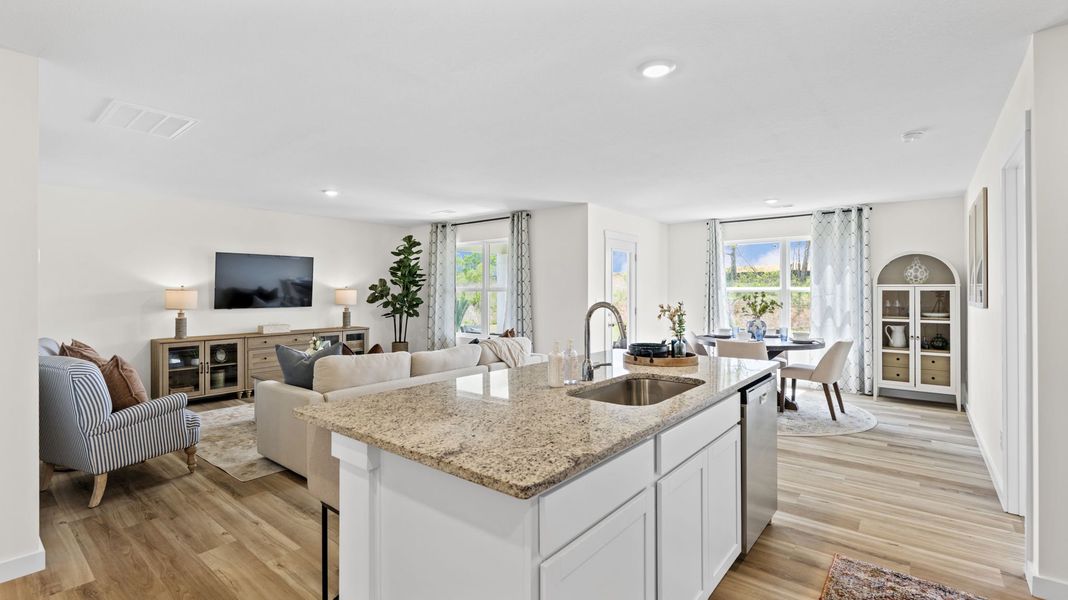 Furnished interior in a model home at Prairie Pass Express in Apison (Image 18).
