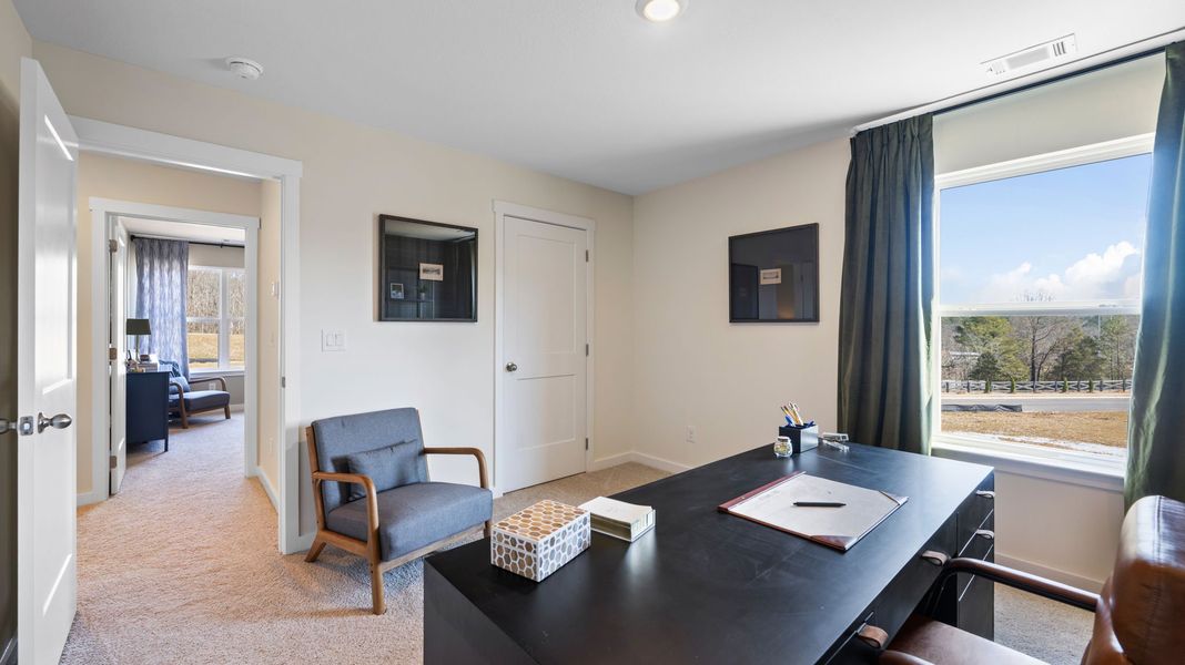 Furnished interior in a model home at Harbor Crest in Ooltewah (Image 33).