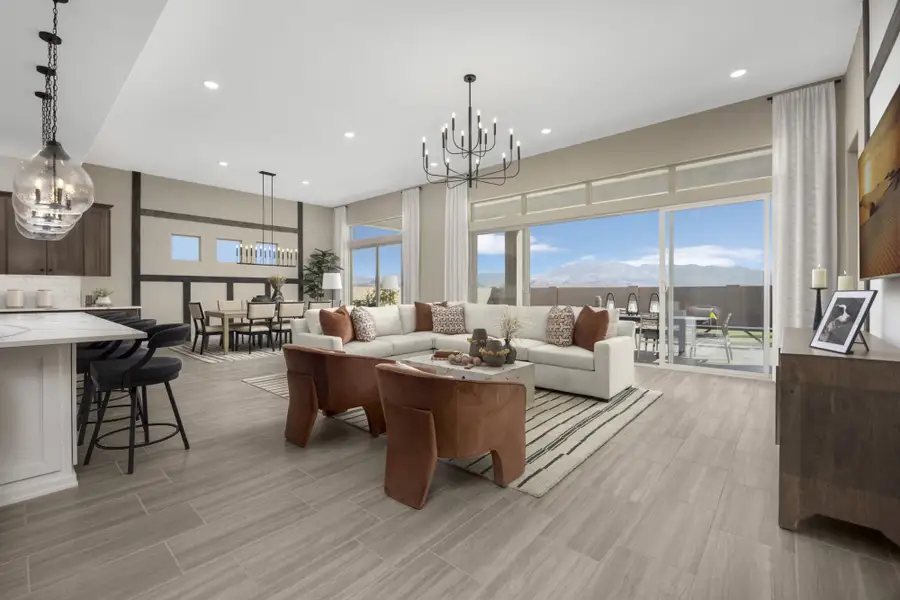 Furnished interior in a model home at Mountain View Ranch in Vail (Image 3). Furnished interior in a model home at Mountain View Ranch in Vail (Image 3).