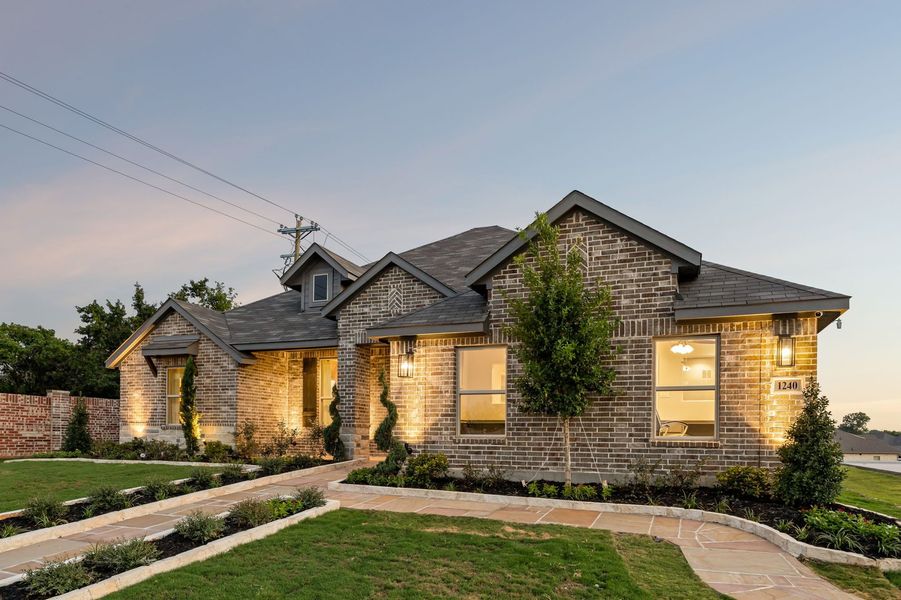 Front exterior of a home in the Mountain Valley Lake community, located in Burleson, TX (Image 7). Front exterior of a home in the Mountain Valley Lake community, located in Burleson, TX (Image 7).