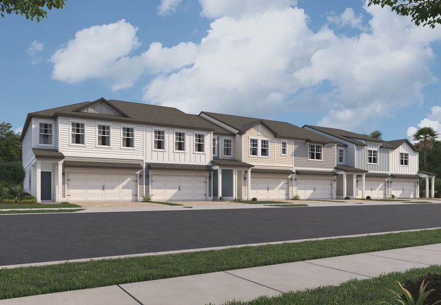 Front exterior of a home in the Hawks Run community, located in Kissimmee, FL (Image 5).