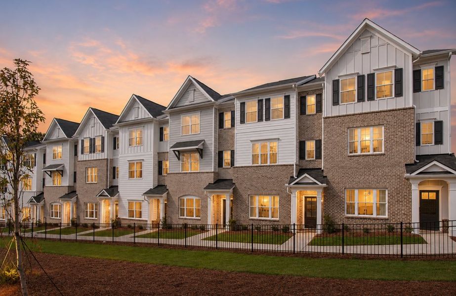 Front exterior of a home in the East Park Village community, located in Kennesaw, GA (Image 2).