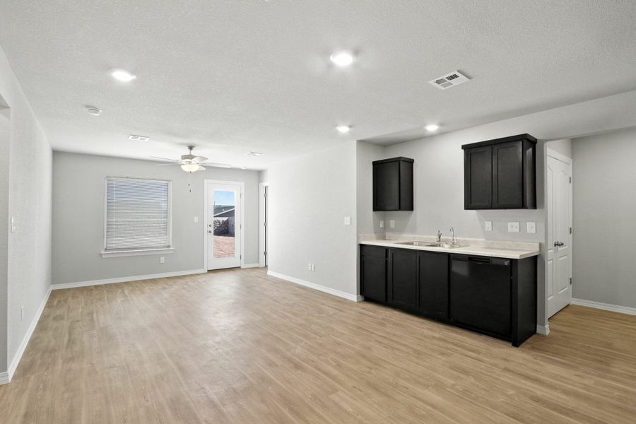 Furnished interior in a model home at Rancho Desierto Bello in Horizon City (Image 15).