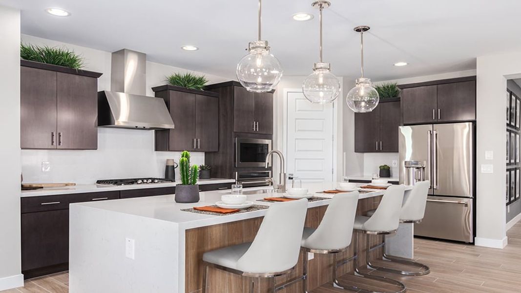 Furnished interior in a model home at Tierra Montana Encore Collection in Laveen (Image 3).