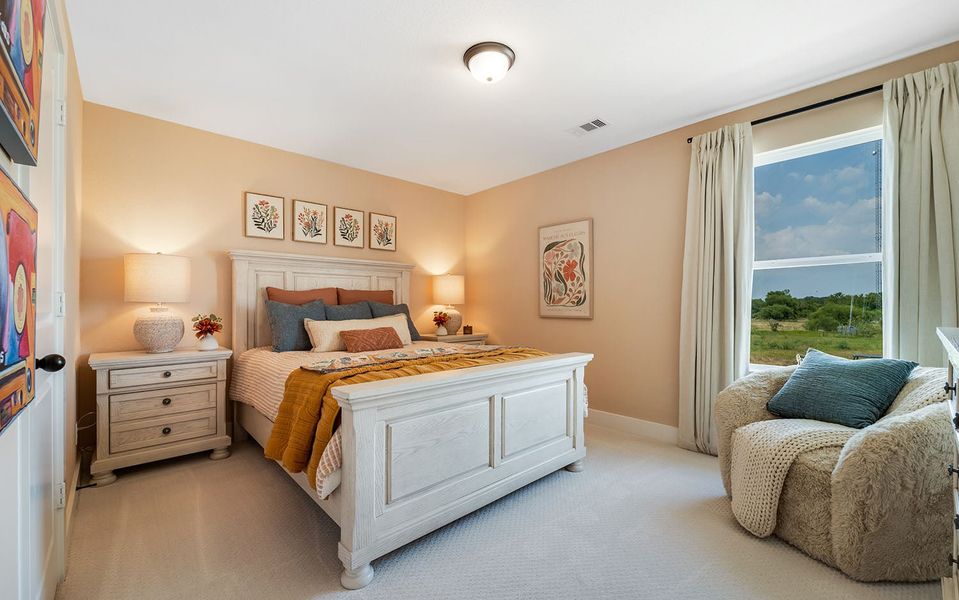 Furnished interior in a model home at Harvest Pointe in Needville (Image 26).