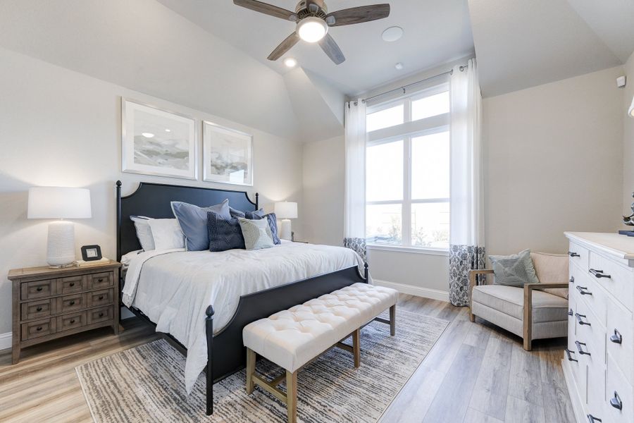 Furnished interior in a model home at Elyson in Katy (Image 14).