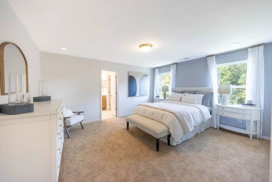 Furnished interior in a model home at Morgan Hills in Albemarle (Image 4).