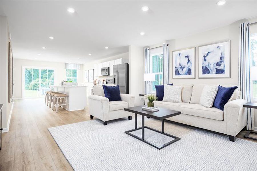 Furnished interior in a model home at Sterling Oaks in Ash (Image 8).