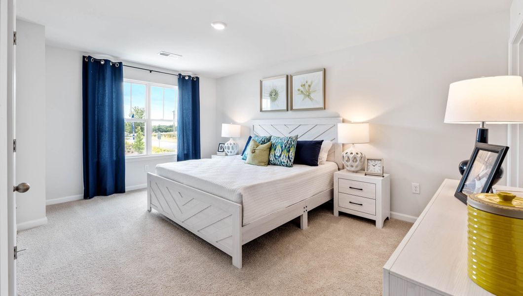 Furnished interior in a model home at Chestnut Ridge Townhomes in Greenville (Image 22).