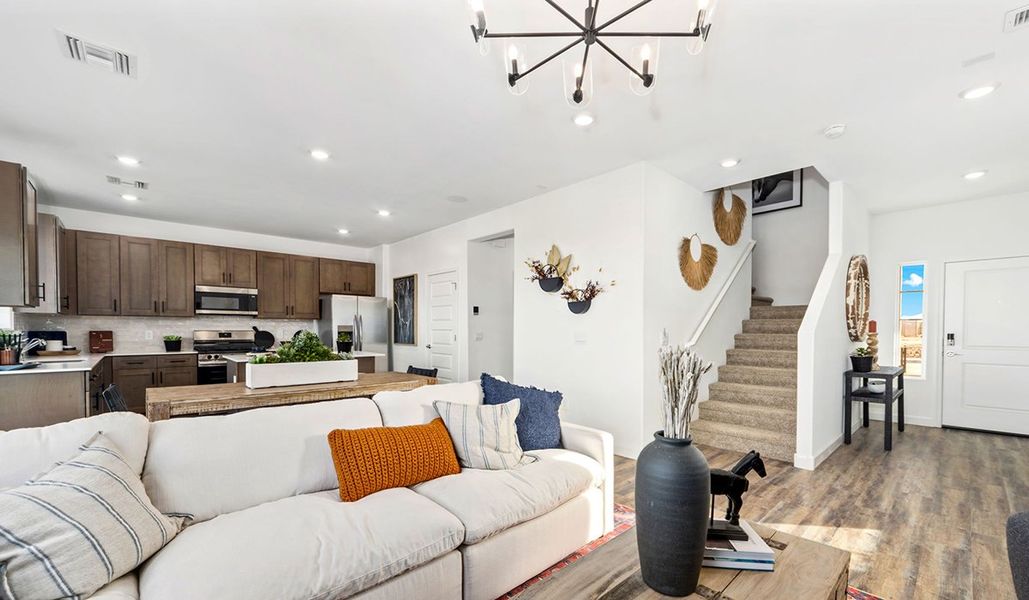 Furnished interior in a model home at Redford Estates in Tucson (Image 12).