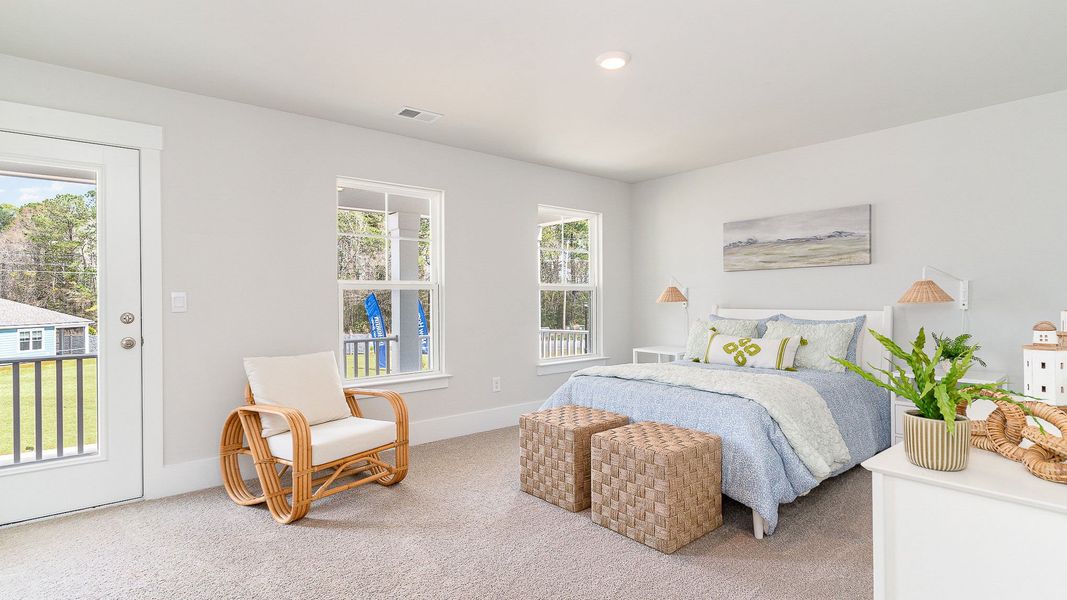 Furnished interior in a model home at Heron Pointe in Myrtle Beach (Image 15).