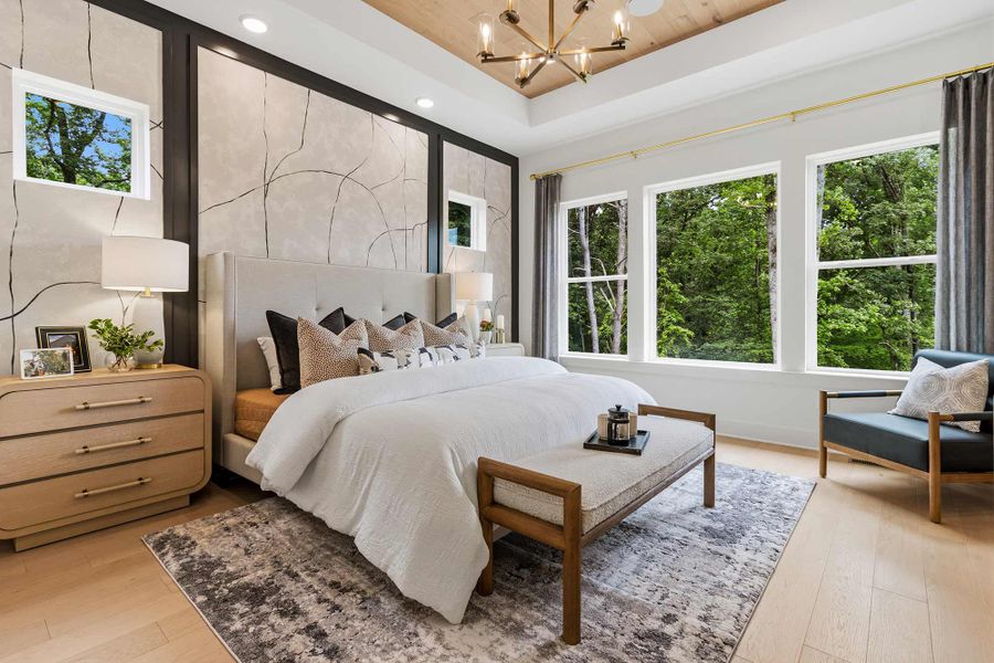 Furnished interior in a model home at Lanier Landing - Reserve Collection in Gainesville (Image 12).