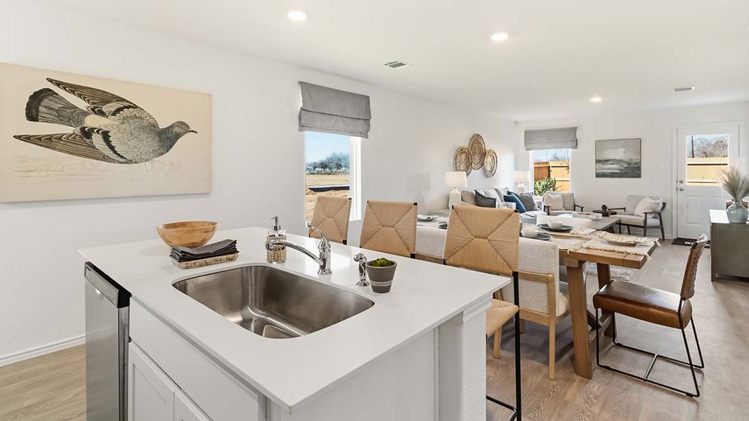 Furnished interior in a model home at Hickory Ridge in Elmendorf (Image 13).