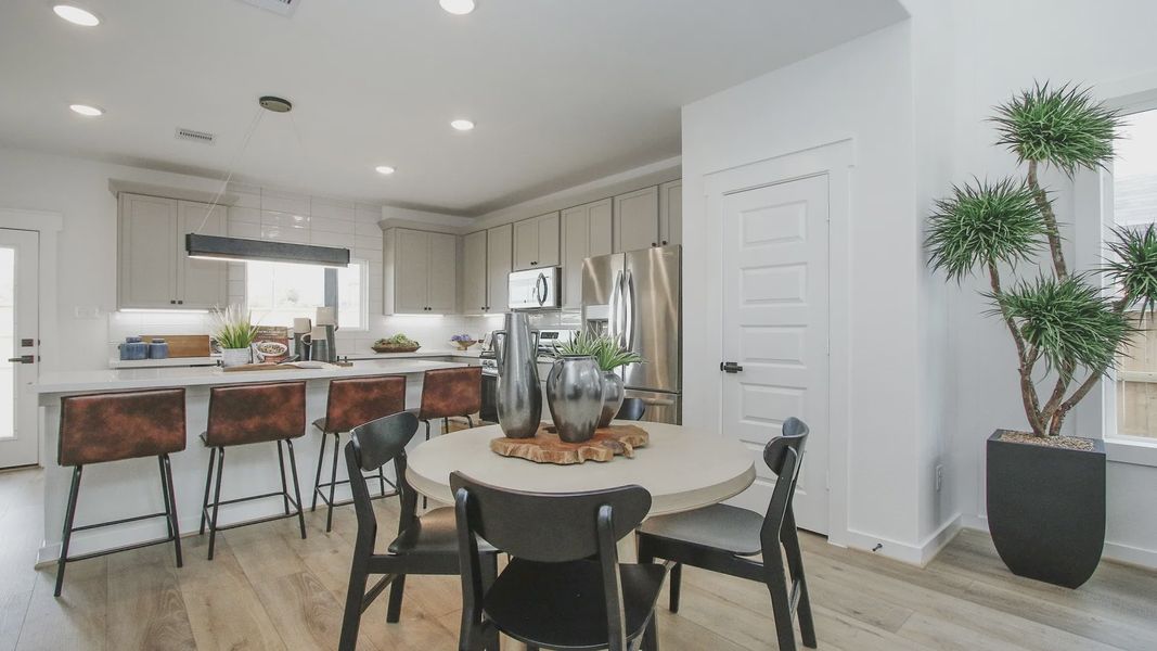 Experience elegance with sleek cabinetry and stainless steel appliances in Pinehurst's Colony.
