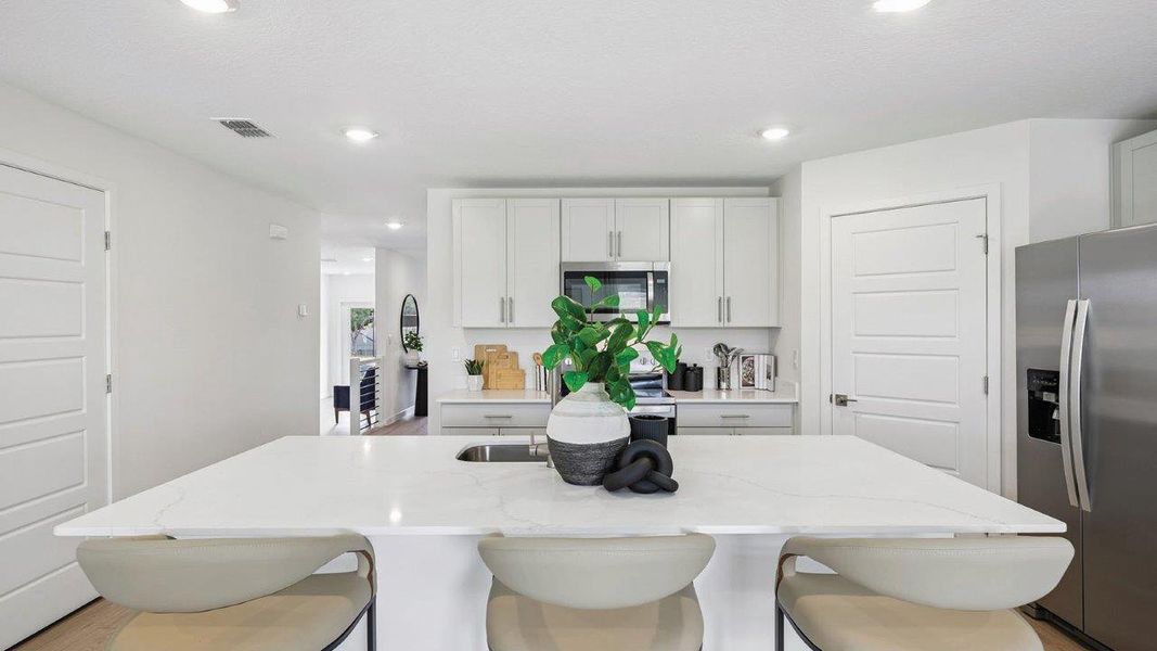 Furnished interior in a model home at Boulevard Oaks in Lady Lake (Image 17). Furnished interior in a model home at Boulevard Oaks in Lady Lake (Image 17).