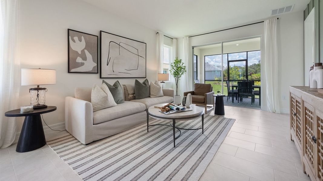 Furnished interior in a model home at Lakes of Mount Dora in Mount Dora (Image 23).