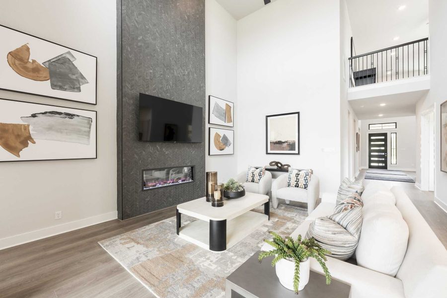 Furnished interior in a model home at Tompkins Reserve in Katy (Image 18). Furnished interior in a model home at Tompkins Reserve in Katy (Image 18).