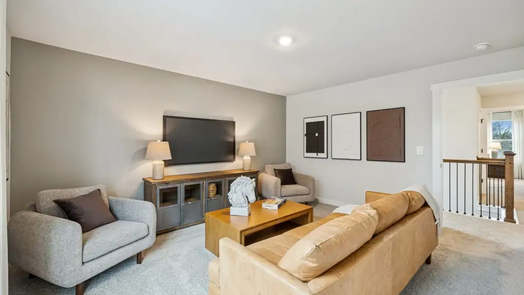 Furnished interior in a model home at Walnut Ridge in Lebanon (Image 59).