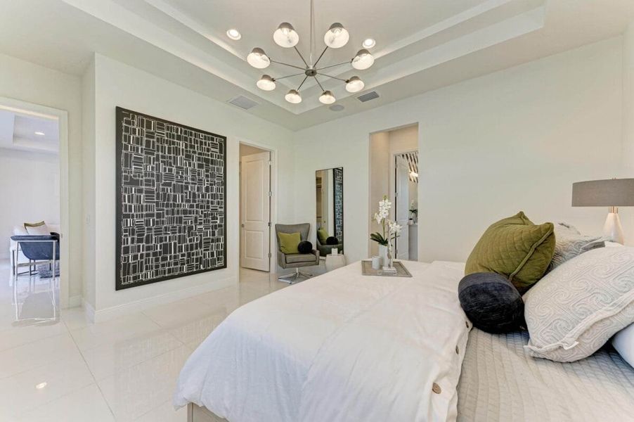 Furnished interior in a model home at The Willows in Parrish (Image 95).