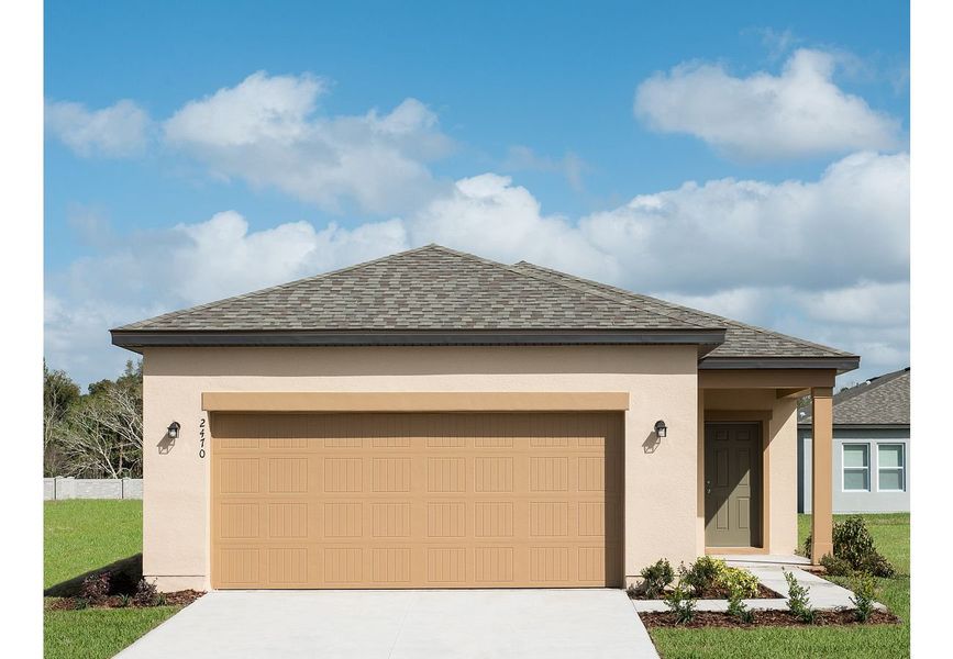 Front exterior of a home in the Landings at Mount Olive community, located in Polk City, FL (Image 8).