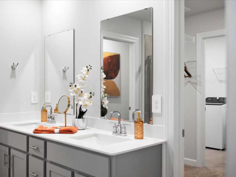 Furnished interior in a model home at Maxwell Commons in Easley (Image 15).