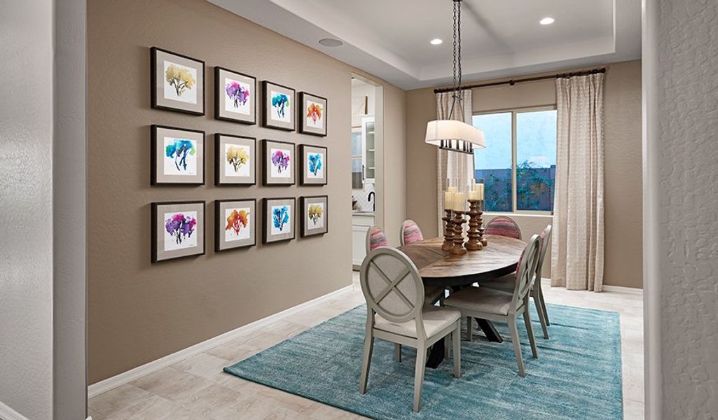 Furnished interior in a model home at Portfolio at Montecito in Goodyear (Image 4). Furnished interior in a model home at Portfolio at Montecito in Goodyear (Image 4).