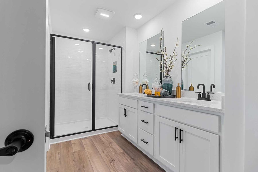 Furnished interior in a model home at Grandview Terrace in Canton (Image 9).